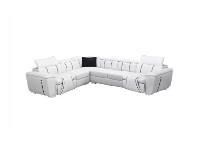 Ecksofa Wohnlandschaft Eckcouch Polster Eckgarnitur Sofa LForm Ledersofa Couch