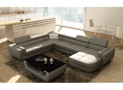 Wohnlandschaft Moderne Ecksofa Polster Design Eckcouch Sofa Sitz Garnituren 2tlg
