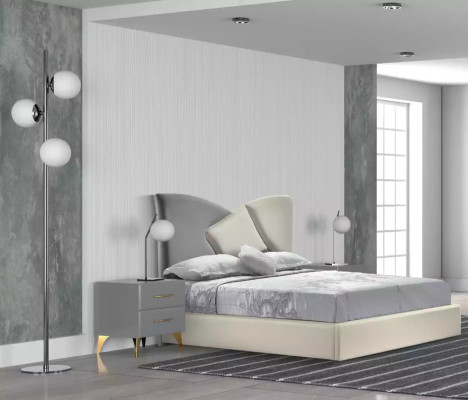 Bett Nachttisch Kleiderschrank Kommode 6 tlg.Design Schlafzimmer  Set