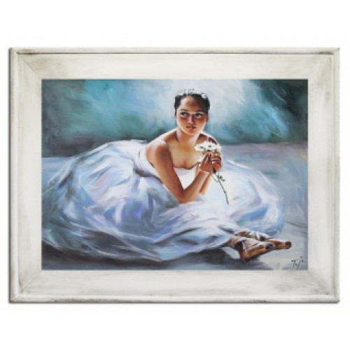 Ballerina im Frühling Handarbeit Ölbilder Gemälde Leinwand Ölbild G16684