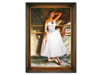 Ballerina Handarbeit Ölbilder Gemälde Leinwand Ölbild Bild Bilder G15457