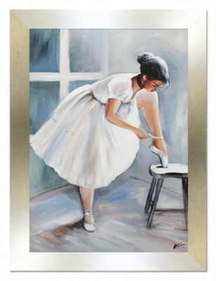 Ballettänzerin Handarbeit Ölbilder Gemälde Leinwand Ölbild Bild G15126