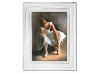 Ballerina in Vorbereitung Handarbeit Ölbilder Gemälde Leinwand G15702