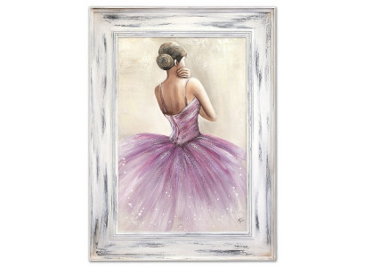 Ballerina im rosa Kleid Handarbeit Ölbilder Gemälde Leinwand G104164