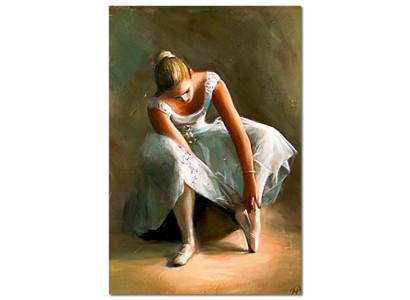 Ballett-Tänzerin Handarbeit Ölbilder Gemälde Leinwand Ölbild Bild G119515