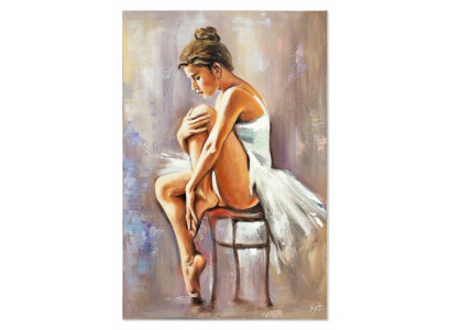 Ballerina in Ruhe Handarbeit Ölbilder Gemälde Leinwand Ölbild G119801
