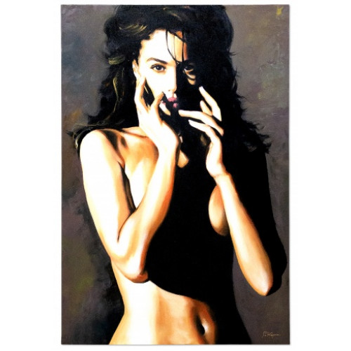 Sinnliche Pose Handarbeit Ölbilder Gemälde Leinwand Ölbild Bild G03093