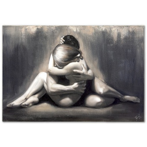 Umarmung Handarbeit Ölbilder Gemälde Leinwand Ölbild Bild Bilder G109973