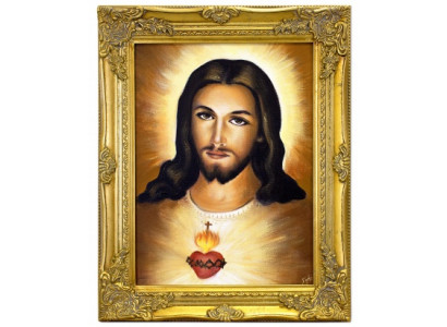 Heiliges Herz Jesu Handarbeit Ölbilder Gemälde Leinwand Ölbild G01590