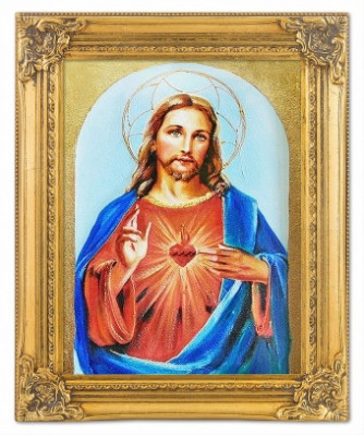 Herz Jesu Handarbeit Ölbilder Gemälde Leinwand Ölbild Bild Bilder G04288