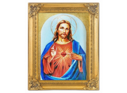 Herz Jesu Handarbeit Ölbilder Gemälde Leinwand Ölbild Bild Bilder G04288