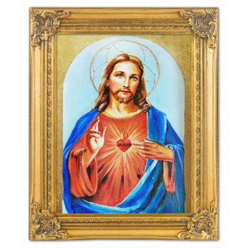 Herz Jesu Handarbeit Ölbilder Gemälde Leinwand Ölbild Bild Bilder G04288