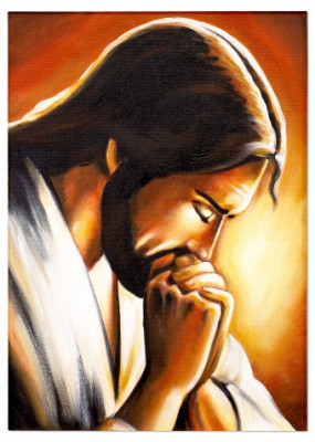 Der nachdenkliche Christus Handarbeit Ölbilder Gemälde Leinwand G00251