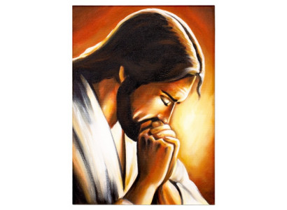 Der nachdenkliche Christus Handarbeit Ölbilder Gemälde Leinwand G00251