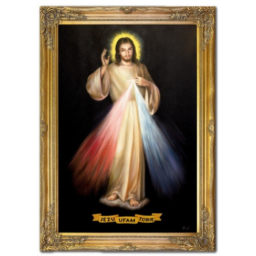 Jesus, ich vertrau dir Handarbeit Ölbilder Gemälde Leinwand G119936