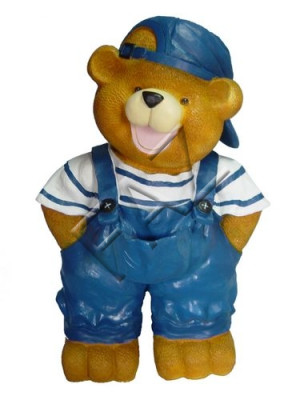 Design Teddy Bär Garten Statue Skulptur Figuren Skulpturen Dekoration Neu Figur