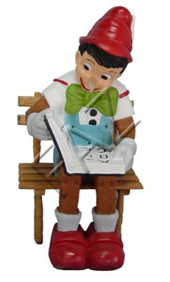 Design Pinocchio Figur Statue Skulptur Figuren Skulpturen Dekoration Deko Neu