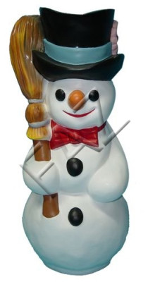 Skulptur Figur Figuren Steinfigur Statuen Schneemann Weihnachten Dekoration