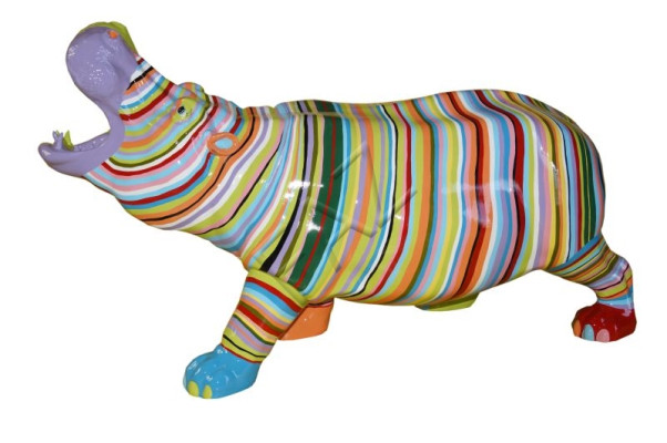 Design Nilpferd Figur Statue Skulptur Figuren Skulpturen Dekoration Deko C589R