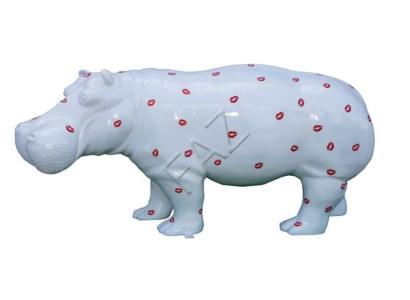 Design Nilpferd Figur Statue Skulptur Figuren Skulpturen Dekoration Deko c720r