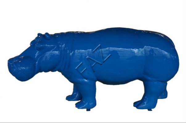 Design Nilpferd Figur Statue Skulptur Figuren Skulpturen Dekoration Deko C720R