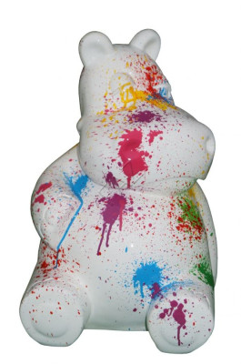 Design Nilpferd Figur Statue Skulptur Figuren Skulpturen Dekoration Deko Tier