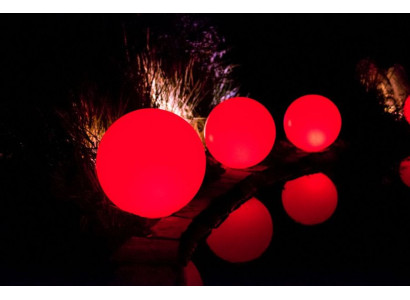 Design Kugel Leuchtend  Leuchten Deko Lampe Beleuchtung 30 + 40 + 50 cm  Neu