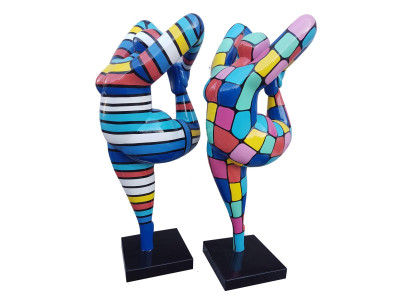 Abstrakte Deko Figur Statue Skulptur 141cm Figuren Statuen Skulpturen Neu (P145)