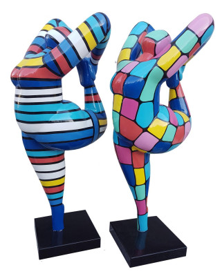 Abstrakte Deko Figur Statue Skulptur 85cm Figuren Statuen Skulpturen Neu (P144)