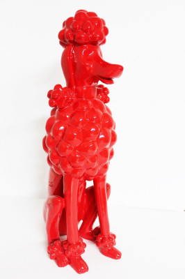 Abstrakte Deko Figur Statue Skulptur 63 cm Figuren Statuen Skulpturen Pudel A462