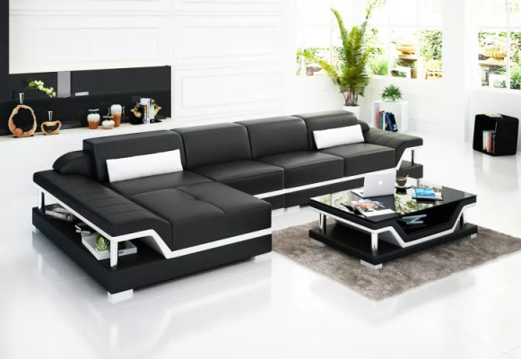 Wohnlandschaft Ecksofa Couch Polster Garnitur Designer Couchen Sofas 2tlg Set