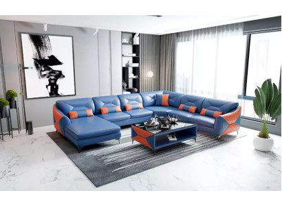 Eckcouch Polster Wohnlandschaft Moderne Ecksofa Design Sofa Sitz Garnituren 2tlg