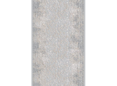Teppich Grau-Weiß Kunstfaserteppich Kurzflor Wohnzimmer Designer Teppiche