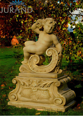 GARTENFIGUR STEINFIGUR FIGUR GARTEN SKULPTUR STEINGUSS FROSTFEST 76 cm - 1589