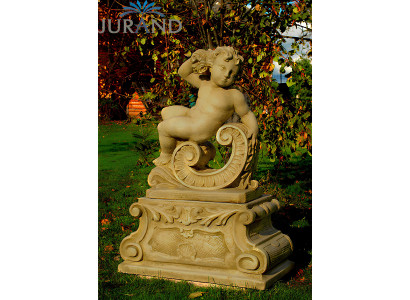 GARTENFIGUR STEINFIGUR FIGUR GARTEN SKULPTUR STEINGUSS FROSTFEST 76 cm - 1589