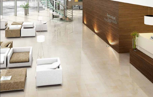 30x60 1m² Marmor Boden Naturstein Boden Belag Fliesen Crema Marfil Fliese Neu
