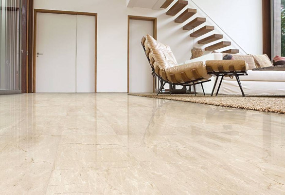 30x60 5m² Marmor Boden Naturstein Boden Belag Fliesen Crema Marfil Fliese Neu