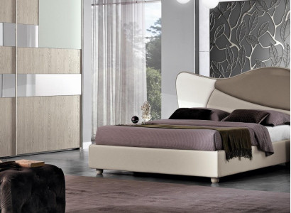 Design Luxus Doppel Hotel Betten Schlafzimmer Modern Holz Möbel Bett Polster Neu