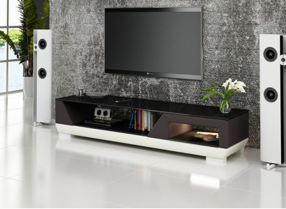 Design Sideboard Schrank Kommode Kommoden Low Board Regal Wohnzimmer rtv leder