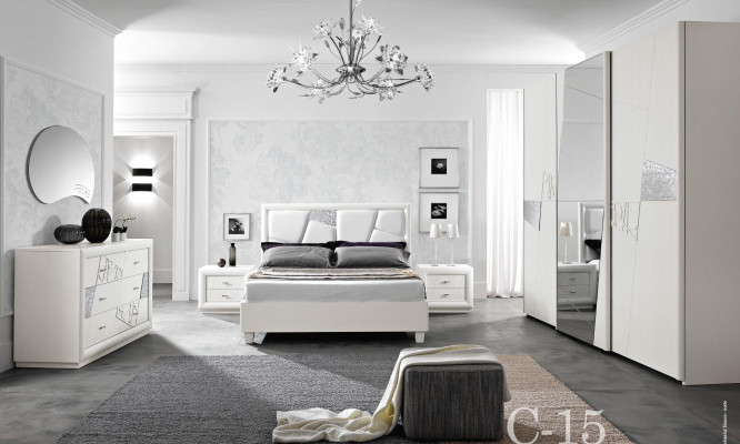 Schlafzimmer Spiegel Luxus Wandspiegel italienische Möbel 104x89 oval Abstrakt