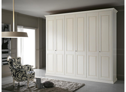Kleiderschrank Möbel Garderobe Möbel Naturholz Schlafzimmer  Weiß Neu