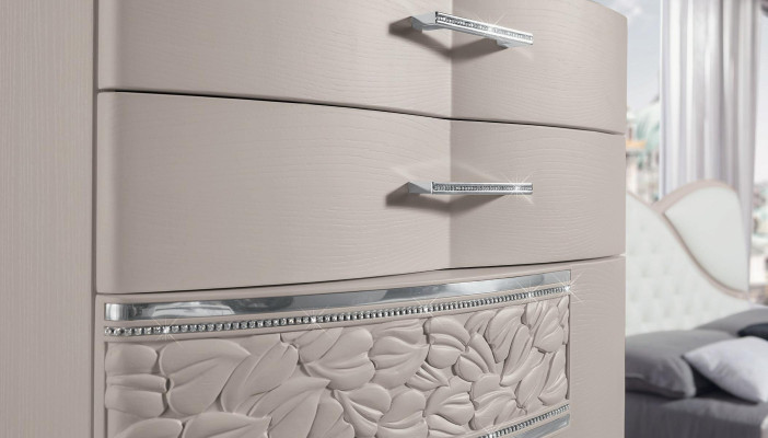 Nachttisch Nachtschrank Kommode Konsole Beistell Luxus Beistelltisch Tisch Beige