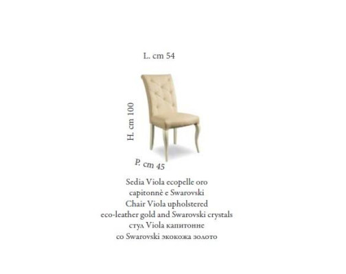 Stuhl Design Italienische Stühle Holz Esszimmer Art déco Style MOBILPIULUXURY
