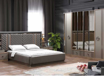 Design Luxus Möbel Modern Bett 2x Nachttisch schrank 4tlg Schlafzimmer Set