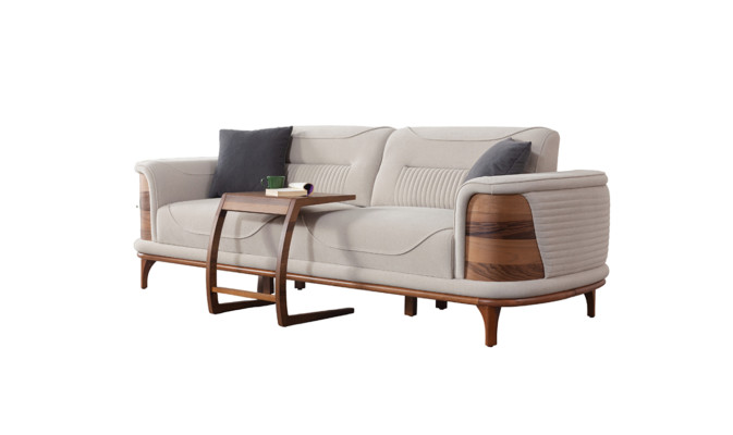 Zwei vielseitige Sofas komplett mit Weiß Sessel luxuriöse gepolsterte