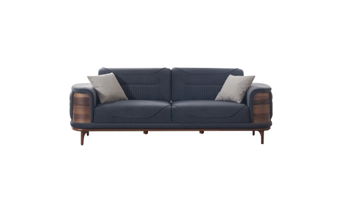 Zwei vielseitige Sofas komplett mit Weiß Sessel luxuriöse gepolsterte