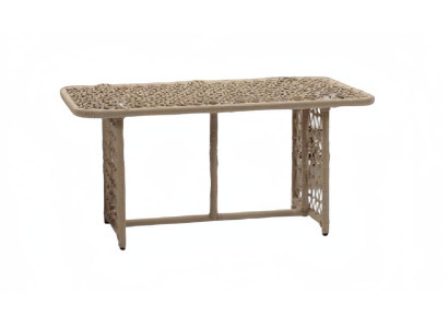 Couchtisch Beige Luxus Möbel Terrasse Design Holztisch Rechteckig Modern