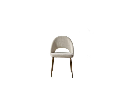 Beiger Esszimmer Stuhl Designer Polster Stühle Holzgestell Lehnstühle