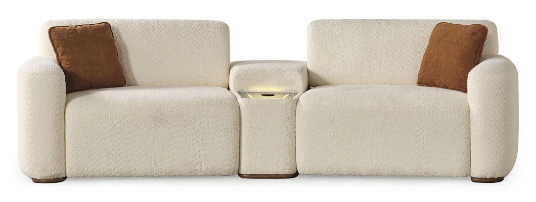 Design Sofa 4 Sitzer Luxus Wohnzimmer Polstermöbel Einrichtung Moderne Textil