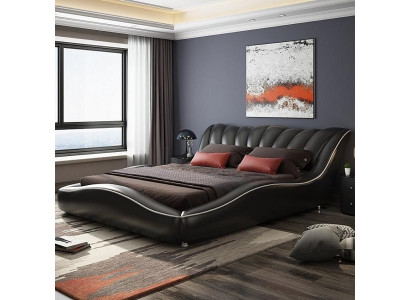 Bett Luxus 180x200 Schlafzimmer Kunstleder Möbel Modern Design Neu